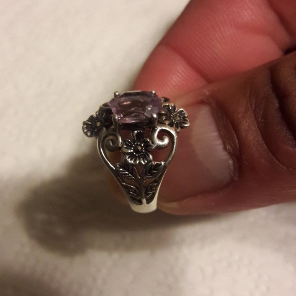 Beautiful Amethyst Silver 925 ring.